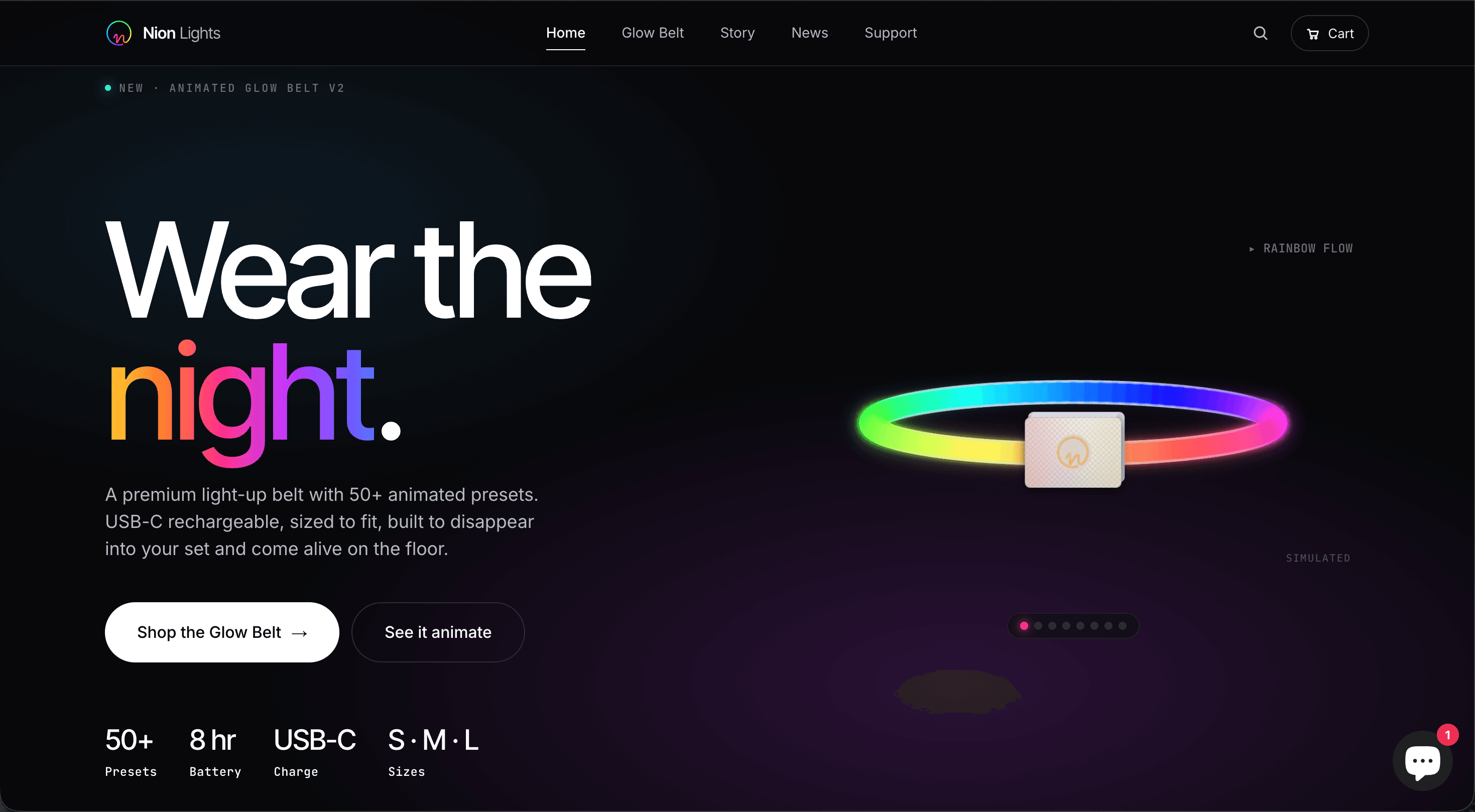 Screenshot of Nion Lights